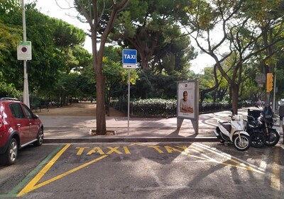 Parada de taxis del carrer Sicília
