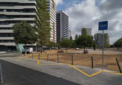 Parada de taxis de la plaça Europa