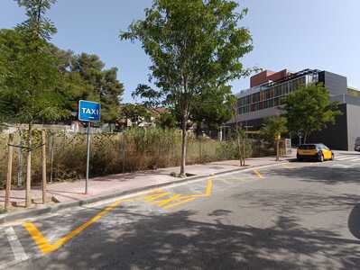 Parada de taxis del carrer del Casal de Sant Jordi.