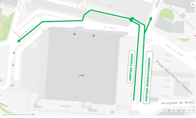 Mapa sortida Estació de Sants