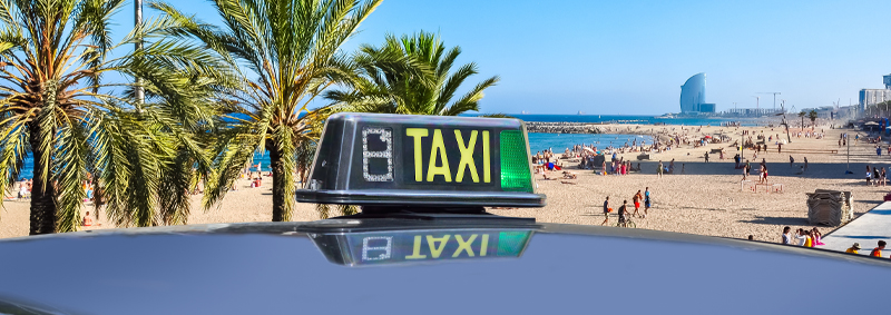 Taxi a la platja